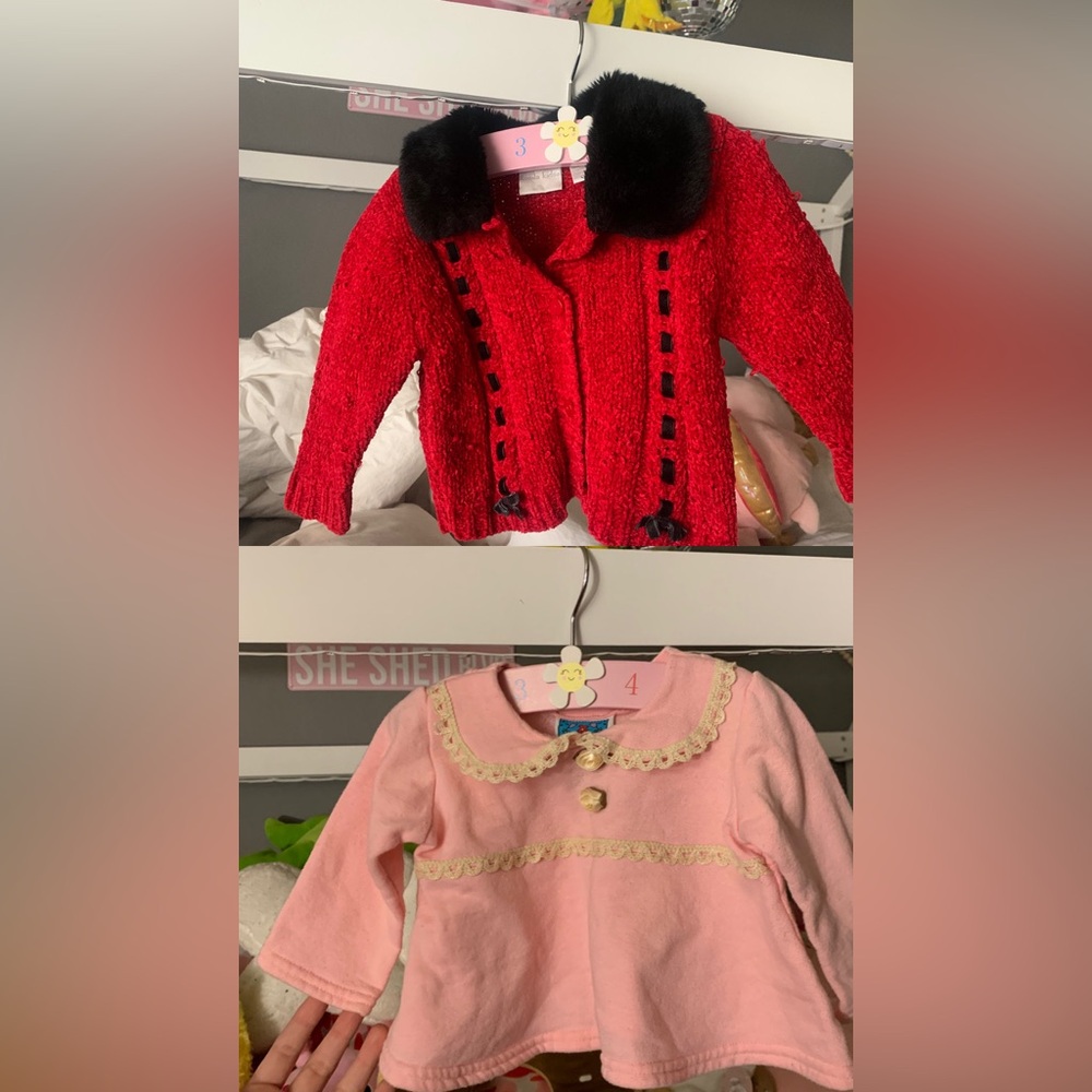 Baby girls Vintage Collard Top set